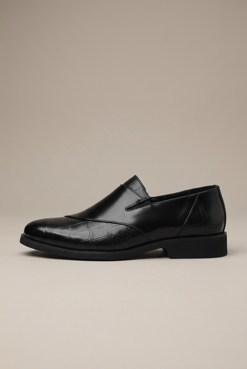 Kepler | Men's Leather Slip-On Shoes Pointed Toe Breathable Dress Shoes