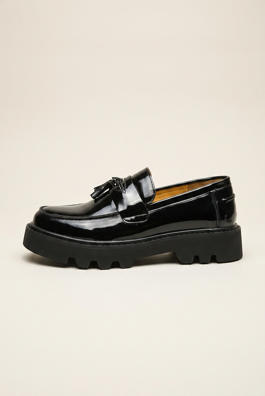 Tycho | Men's Tassel Loafers Slip-On Platform Dress Shoes Business Casual