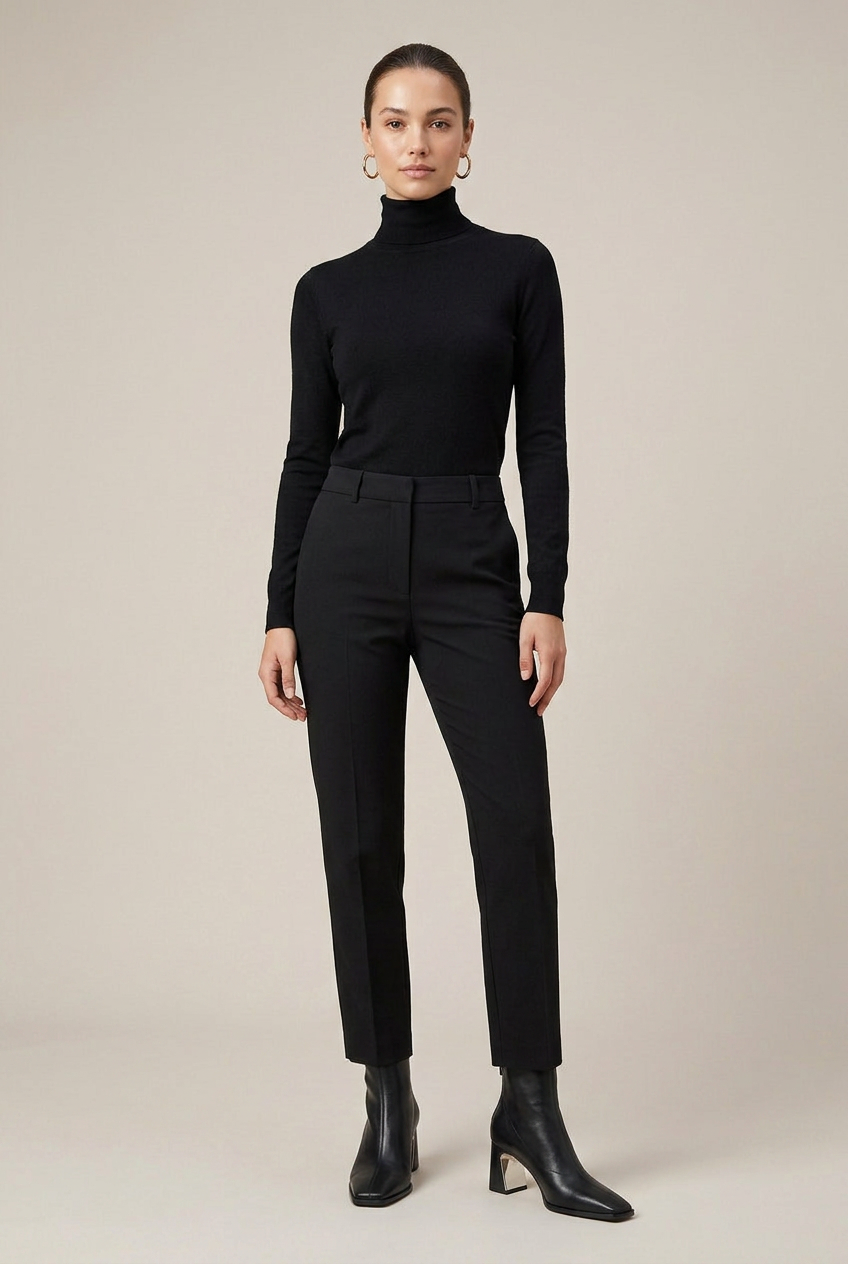 Serena | Square Toe Thick Heel Chelsea Boots French Maillard Stretch Ankle Boots