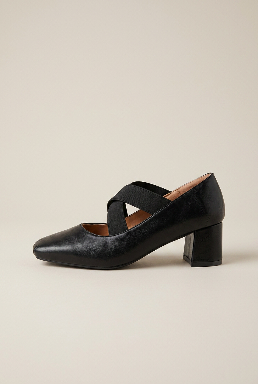 Selene | Square Toe Mary Jane Shoes Women French Retro Thick High Heel