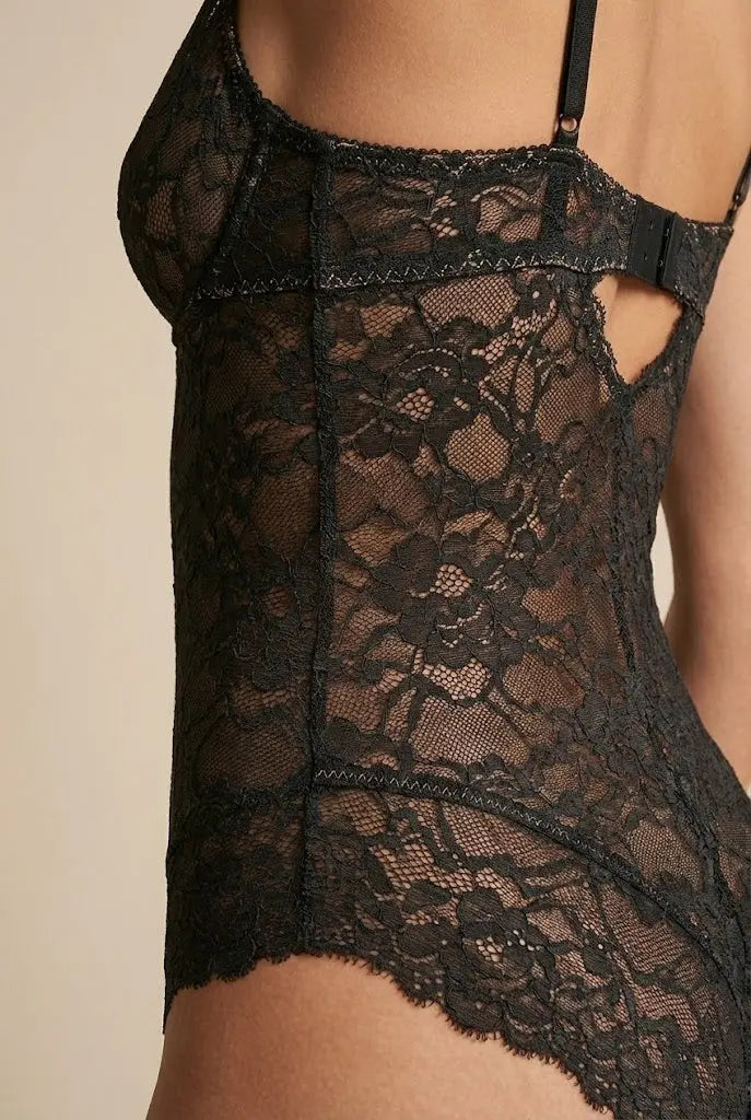 Lace Firm Control Thong Bodysuit Luna Body Co