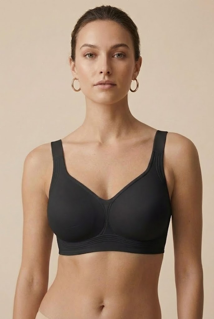 Wire Free Jelly Support Bra Seamless Comfort with Convertible Straps